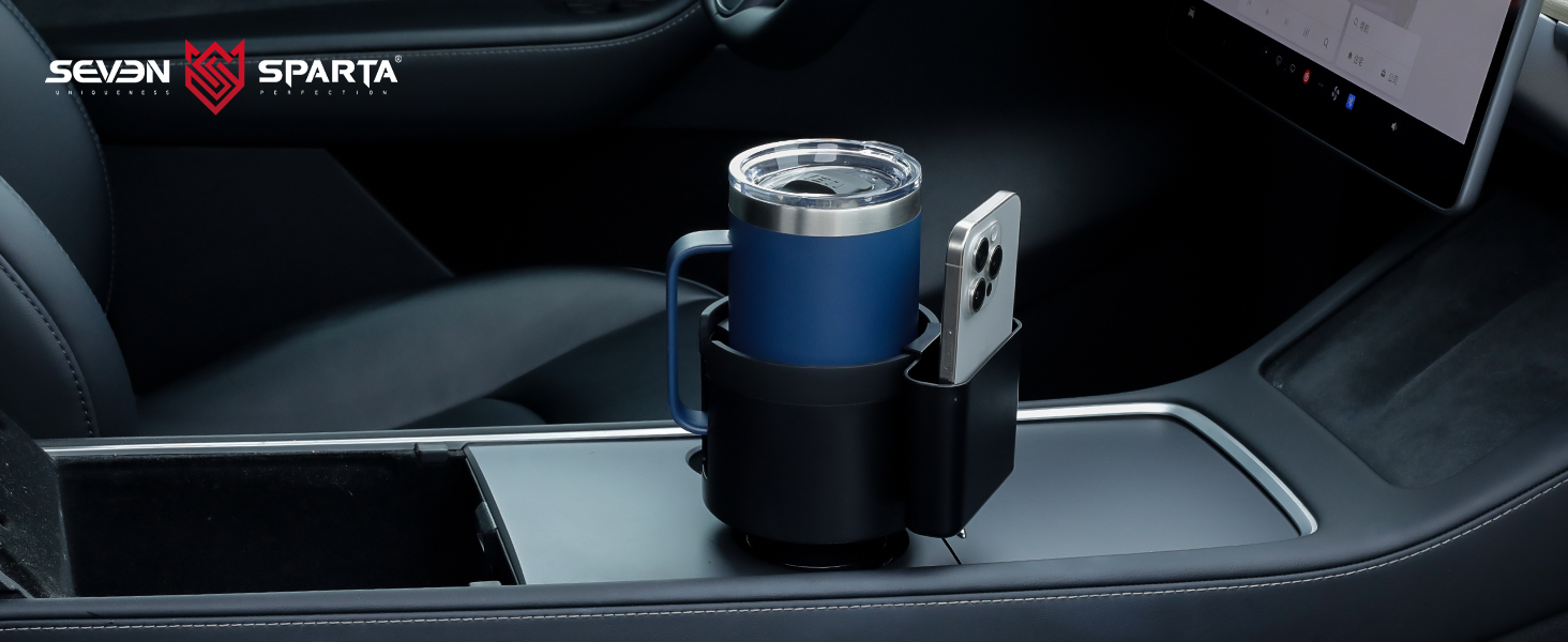 Amazon.com: Seven Sparta Cup Holder Expander with Phone Holder